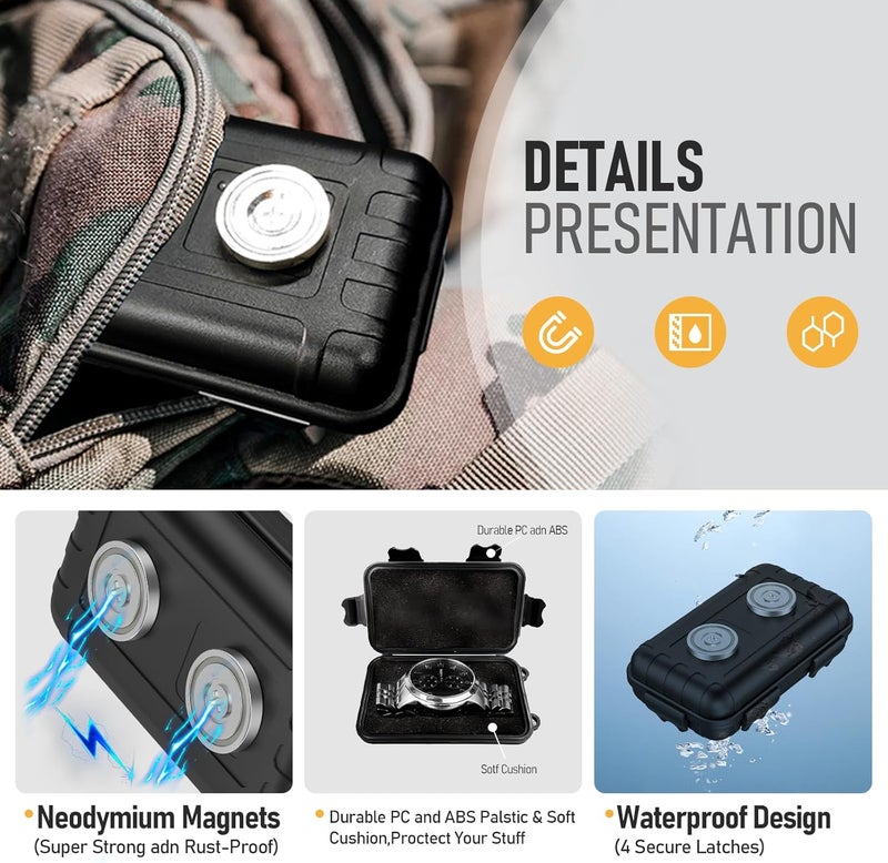 MILADA Magnetic Key Box for Under car,Magnetic Key Holder for car,Hide a Key Magnetic car,Key Hider for car,Waterproof IPX7 Hider Outside - Image 4
